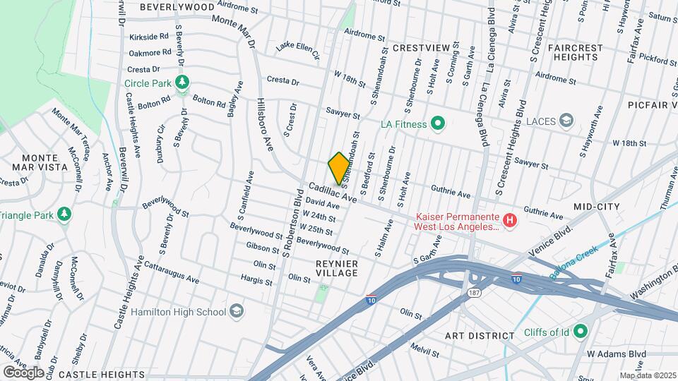 2041 S Shenandoah St Map and Location Details