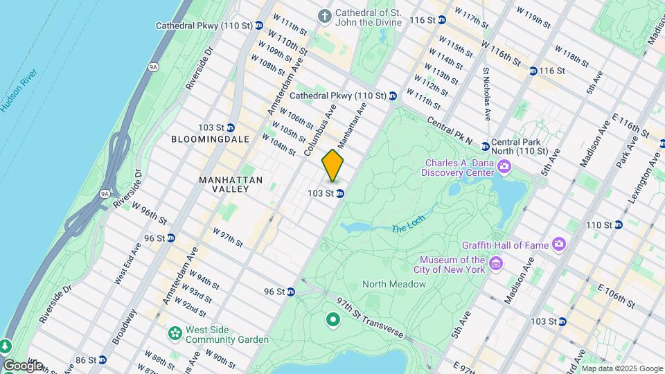 9 W 103rd St Map and Location Details