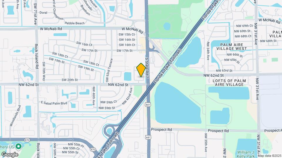 6037 SW 19th Pl Map and Location Details