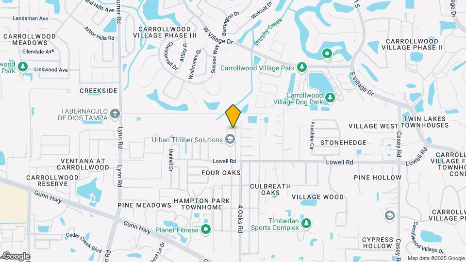 13116 Carrollwood Creek Dr Map and Location Details