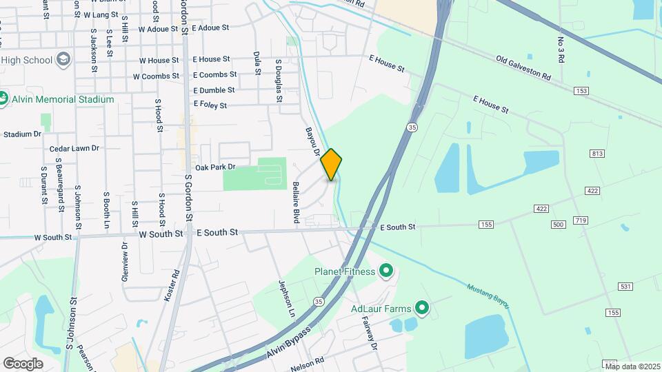 1507 Bayou Dr Map and Location Details