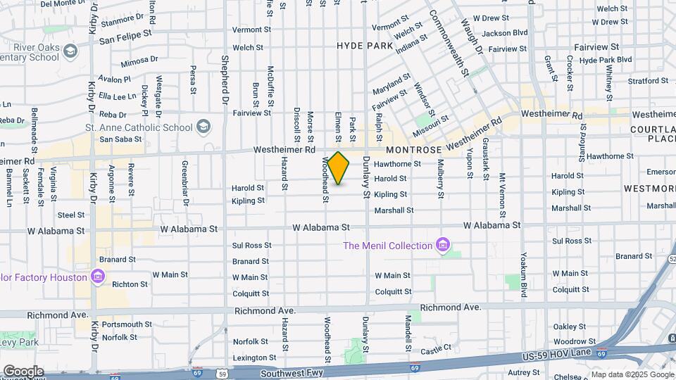 1744 Kipling St Map and Location Details