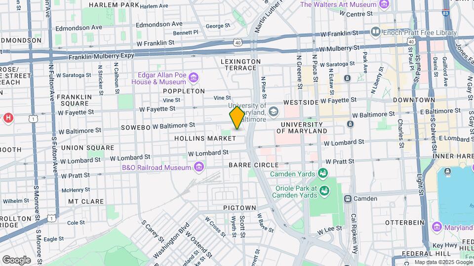 818 Hollins St Mapa y Detalles de la Ubicación