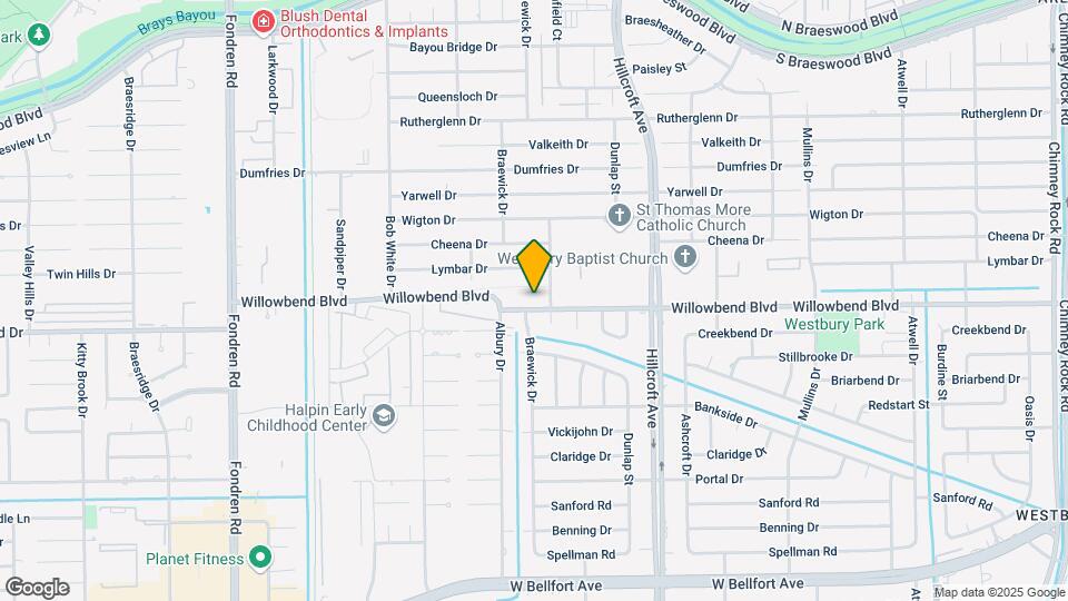 6030 Willowbend Blvd Map and Location Details