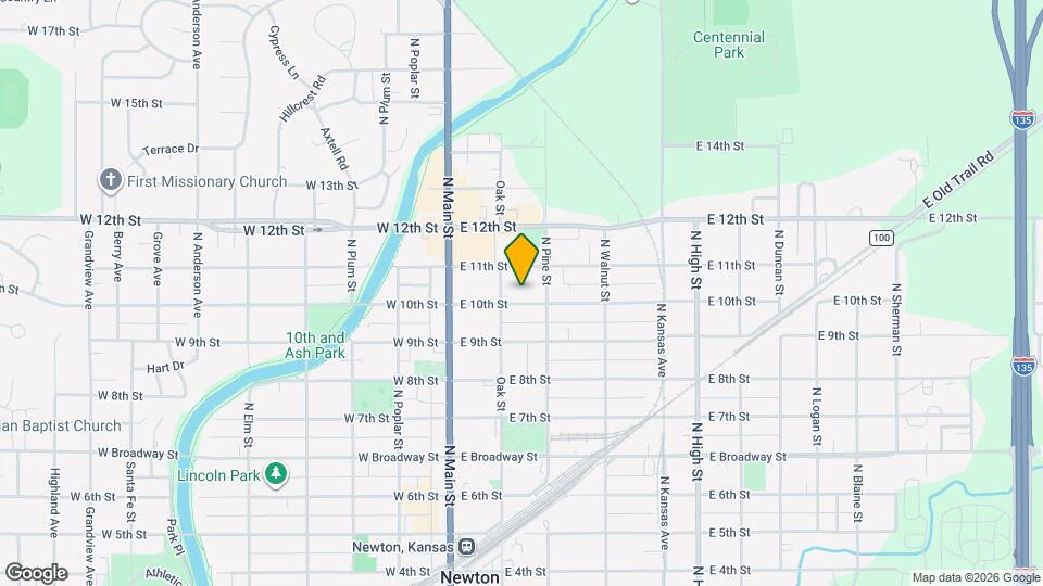 210 E 10th St Map and Location Details