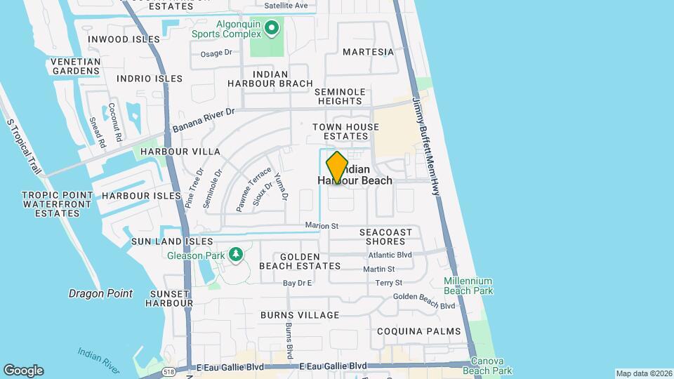 544 Biscayne Dr Map and Location Details