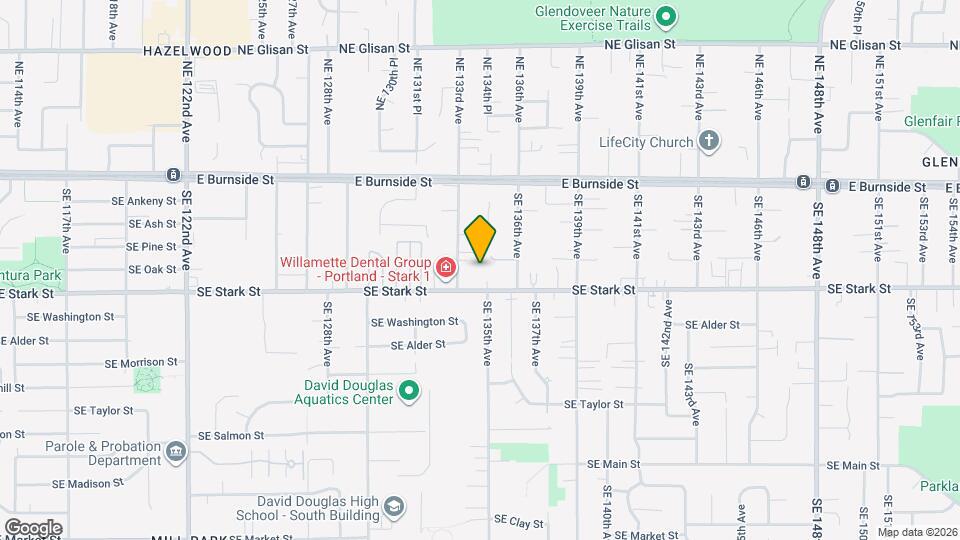 13431 SE Stark St Map and Location Details