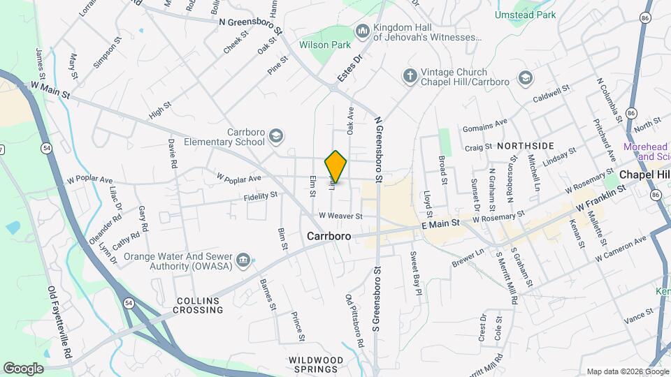 108 Lindsay St Map and Location Details