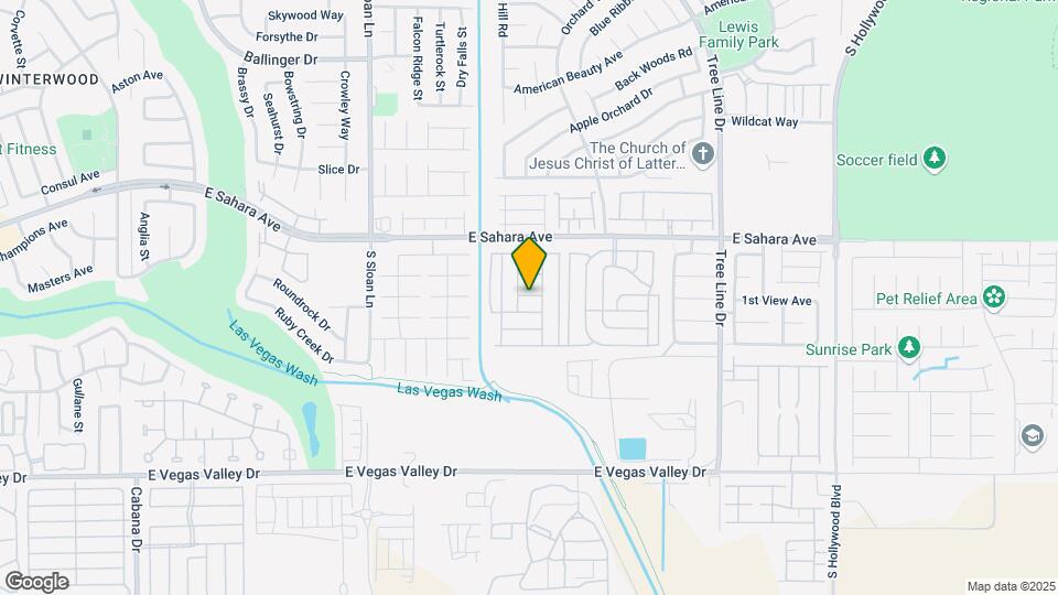 6105 E Sahara Ave Map and Location Details