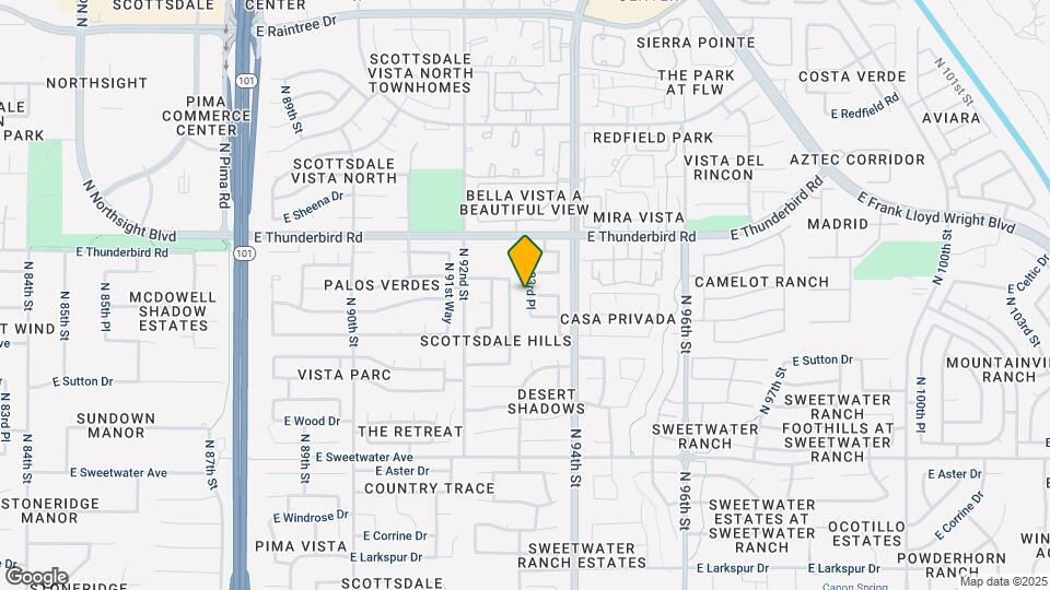13566 N 93rd Pl Map and Location Details