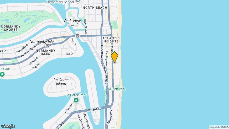 6747 Collins Ave Map and Location Details