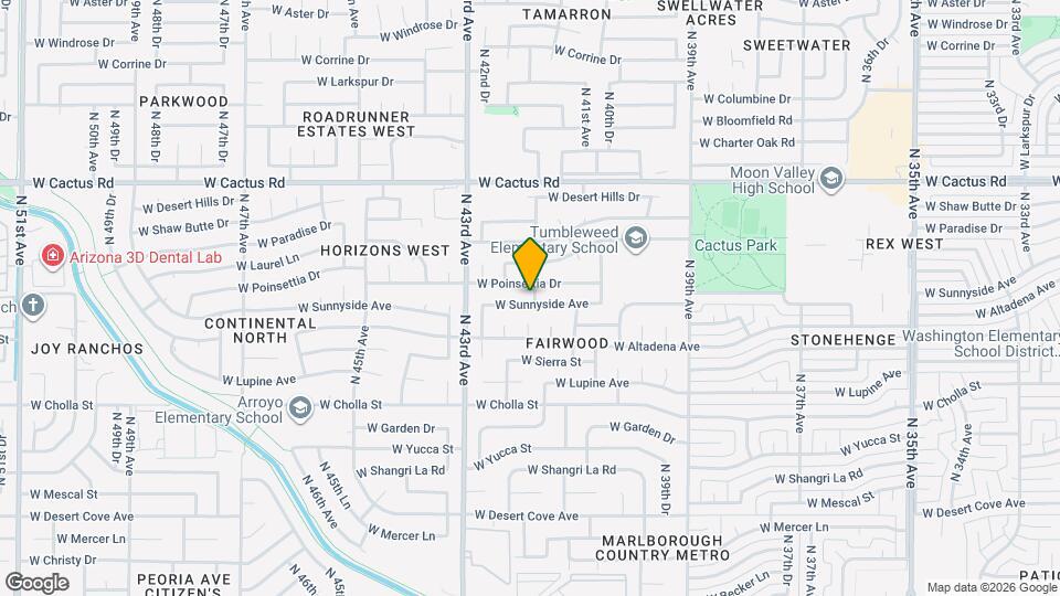 4142 W Sunnyside Ave Map and Location Details