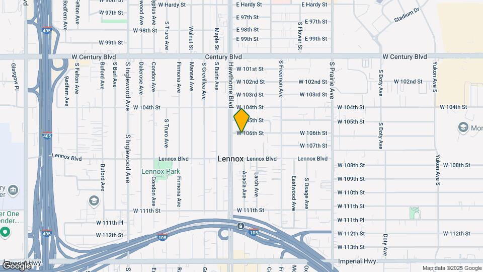 4340 W 106th St Map and Location Details