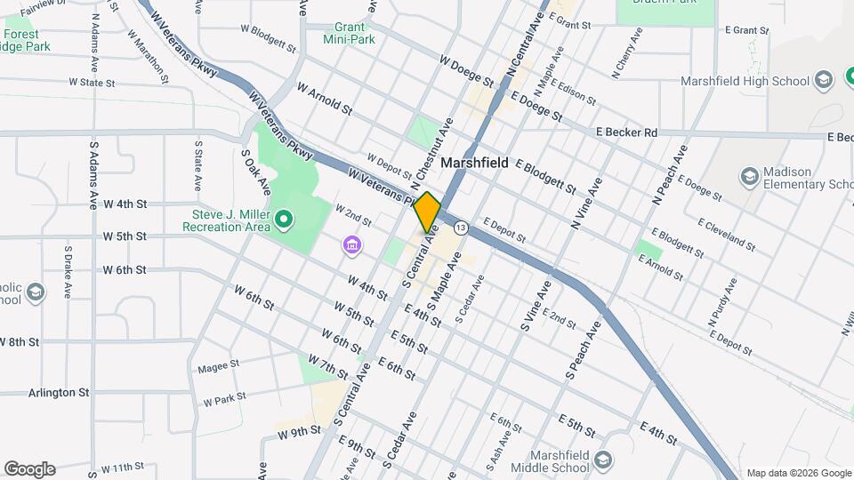 154 S Central Ave Mapa y Detalles de la Ubicación