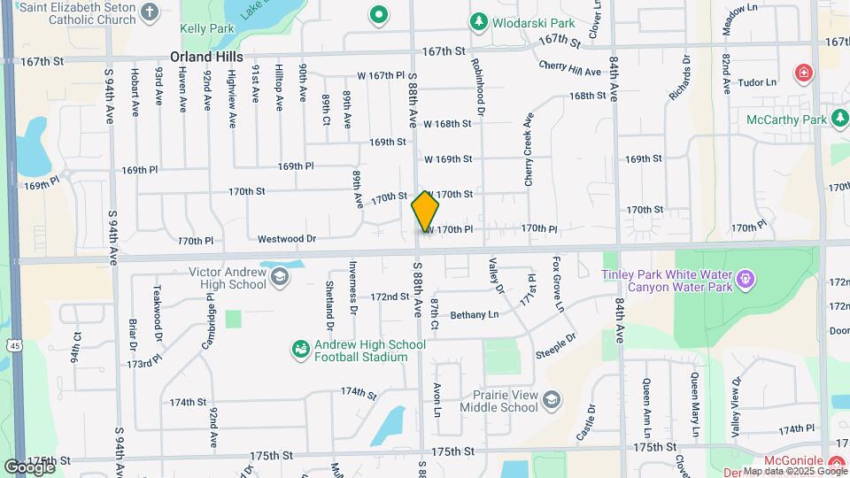 17031 S 88th Ave Map and Location Details