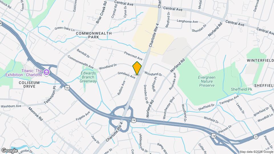 3526 Eastway Dr Mapa y Detalles de la Ubicación