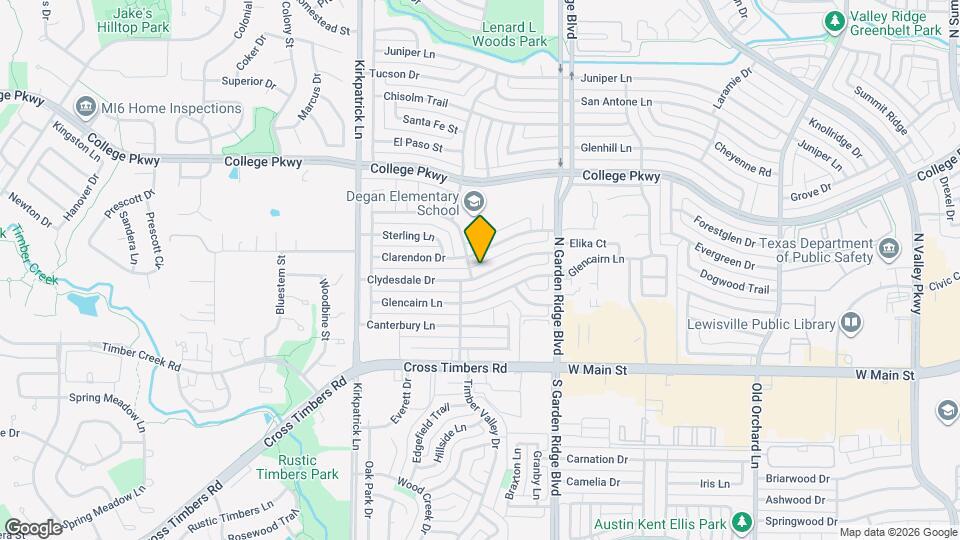 1661 Clydesdale Dr Map and Location Details