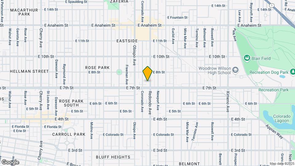 731 Redondo Ave Map and Location Details