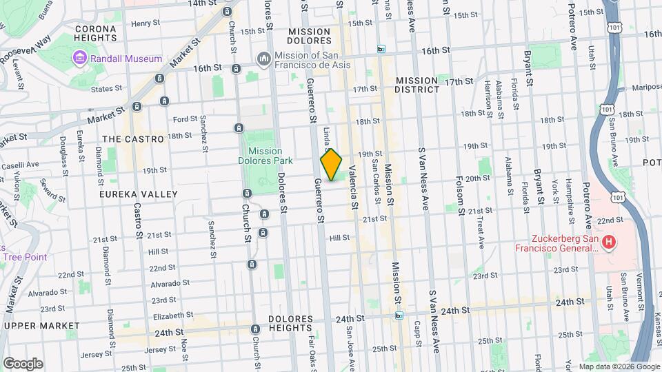 3665a 20th St Map and Location Details