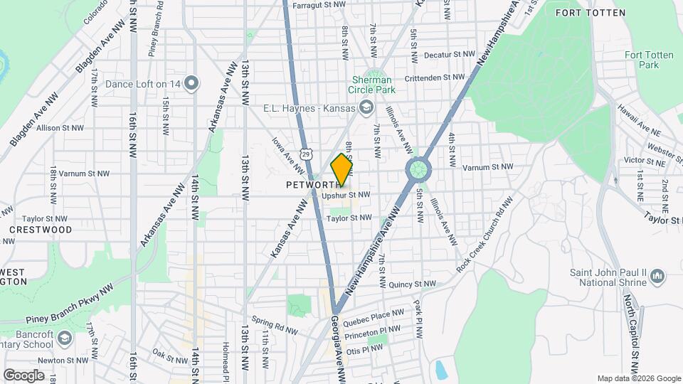 811 Upshur St NW, Unit 1 Mapa y Detalles de la Ubicación