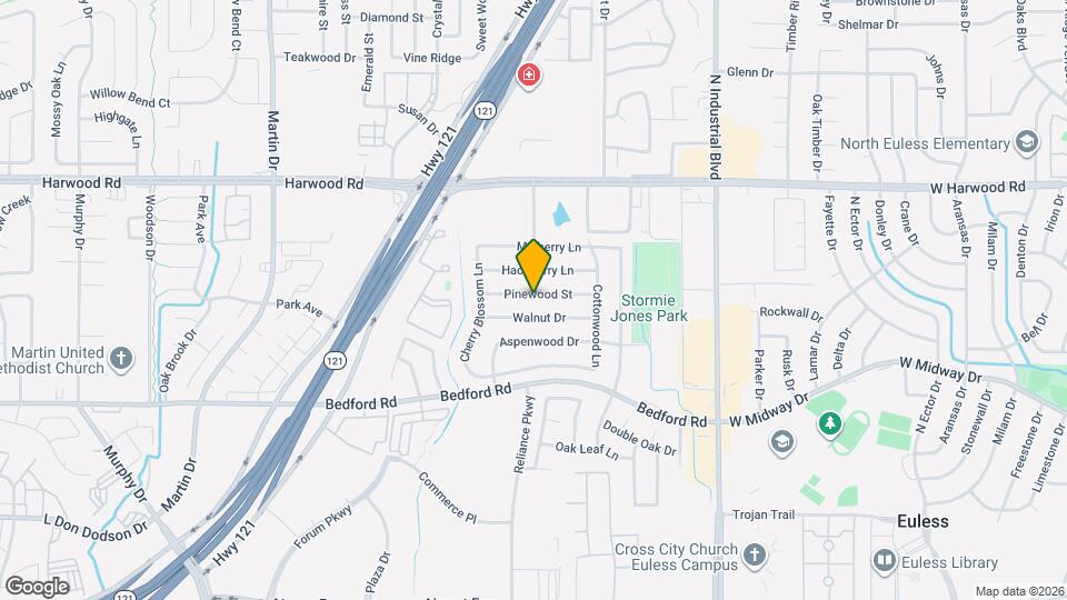 3732 Pinewood St Map and Location Details