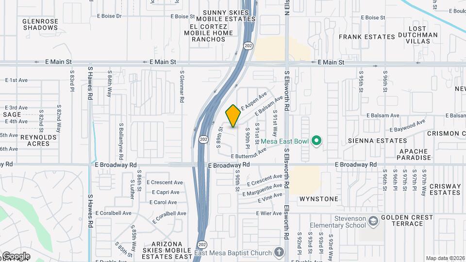 8952 E Birchwood Cir Map and Location Details