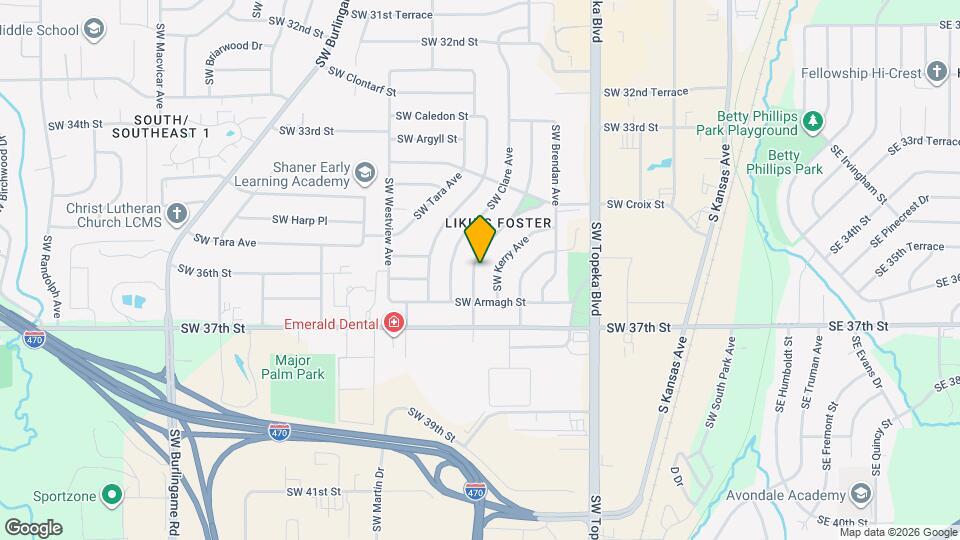 3604 SW Kirklawn Ave Map and Location Details