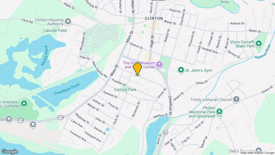 93 Pleasant St, Unit Pleasant Map and Location Details