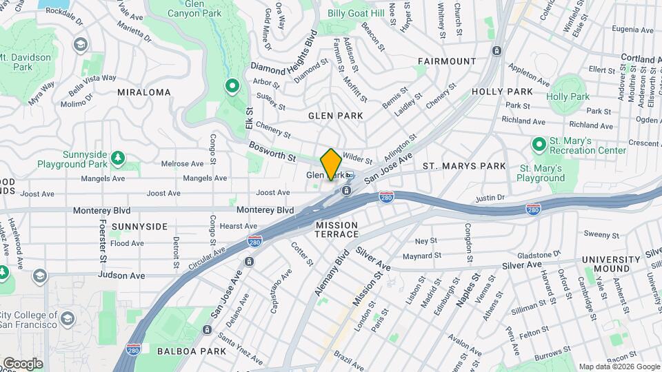 2960 Diamond St Map and Location Details