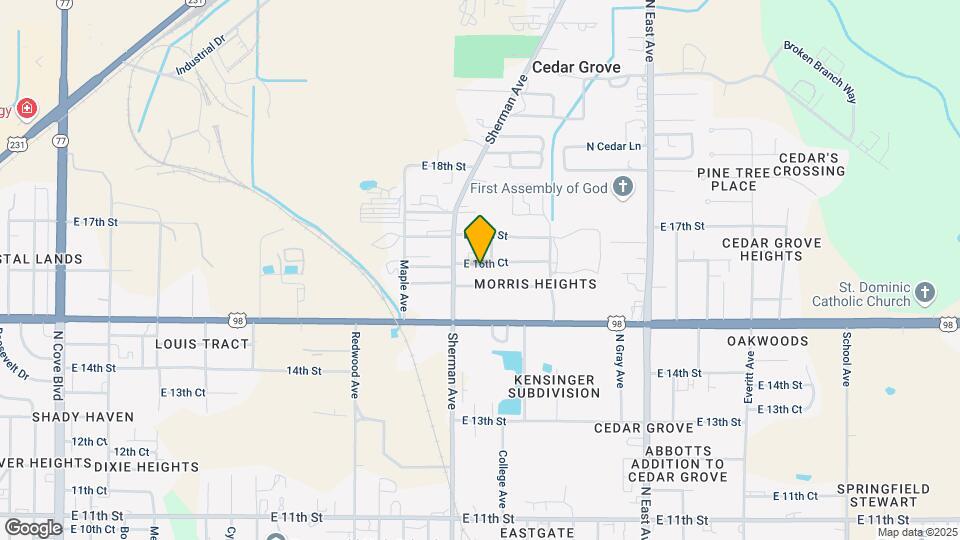2324 E 16th Ct Map and Location Details