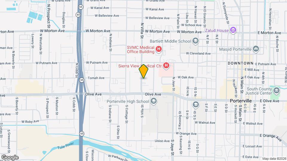 88 N Villa St Mapa y Detalles de la Ubicación