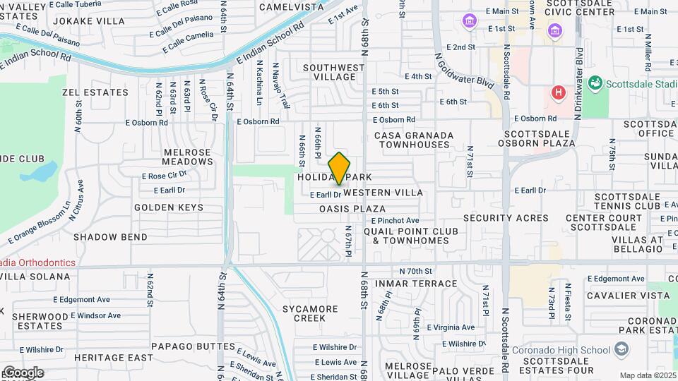 6722 E Earll Dr Map and Location Details