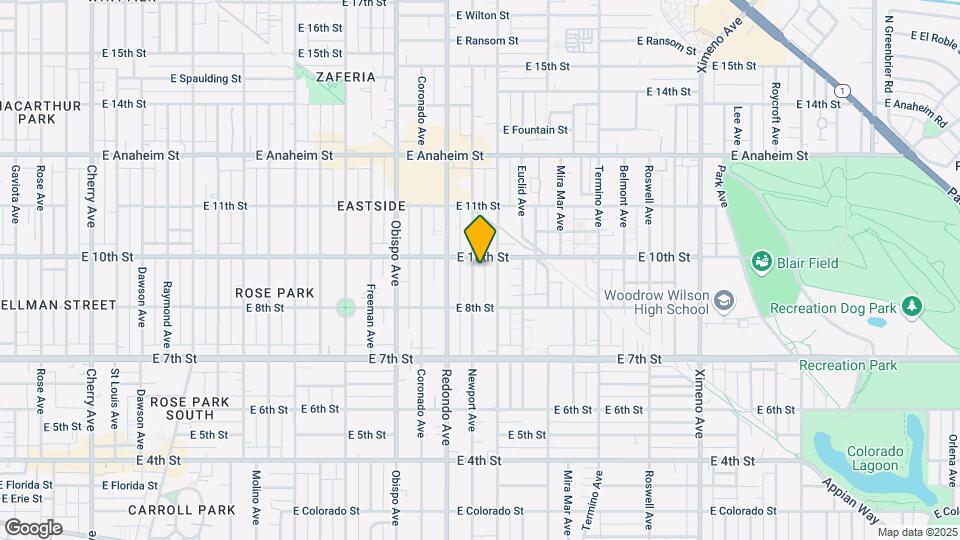 920 Newport Ave Map and Location Details