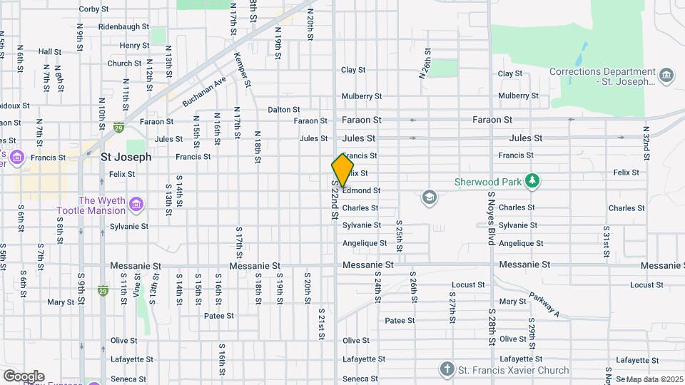 2210 Edmond St Map and Location Details