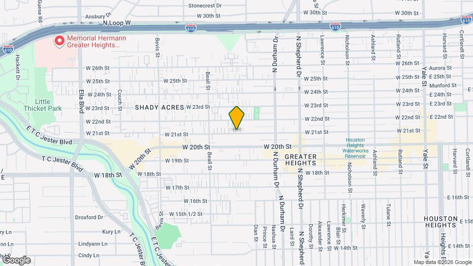 910 W 21st St Map and Location Details