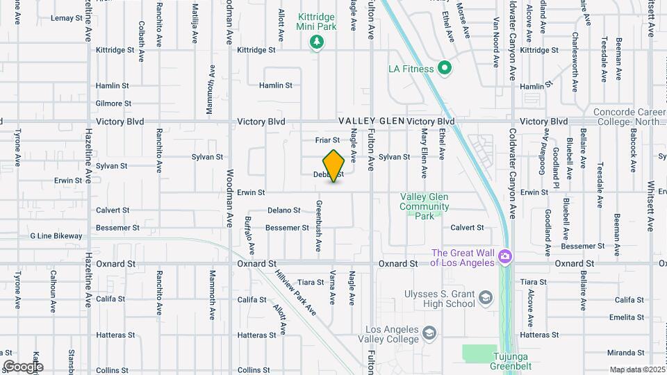 13411 Erwin Street Mapa y Detalles de la Ubicación