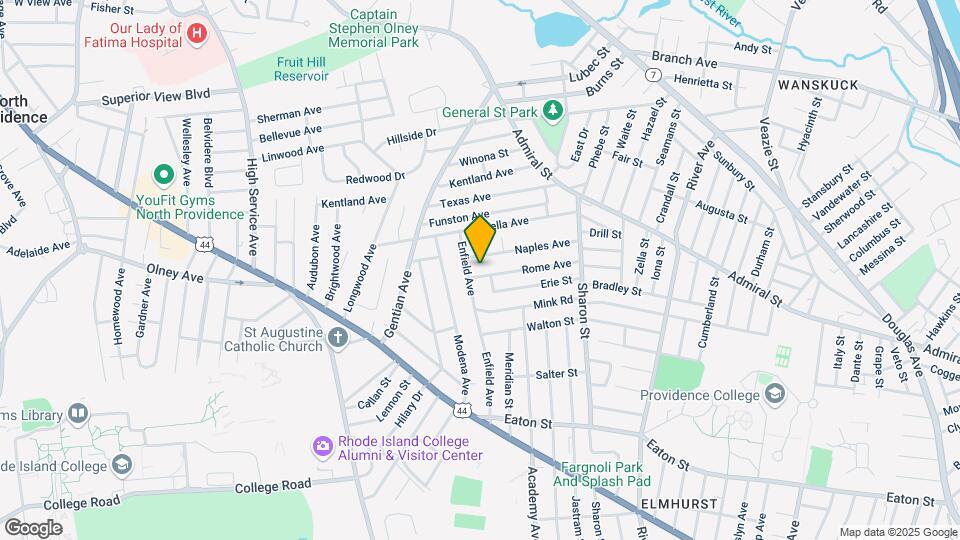 117 Rome Ave, Unit 1 Mapa y Detalles de la Ubicación