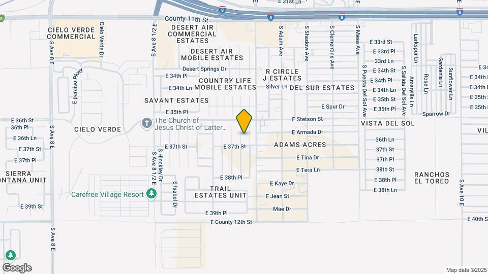 3677 S Susannah Dr Map and Location Details