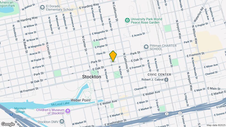 610 N San Joaquin St Mapa y Detalles de la Ubicación