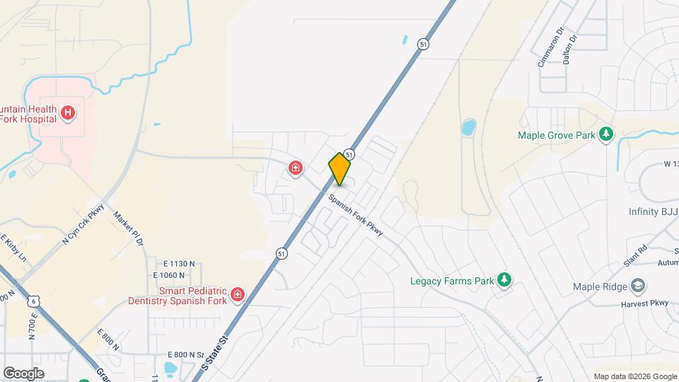 1396 N 1780 E Mapa y Detalles de la Ubicación