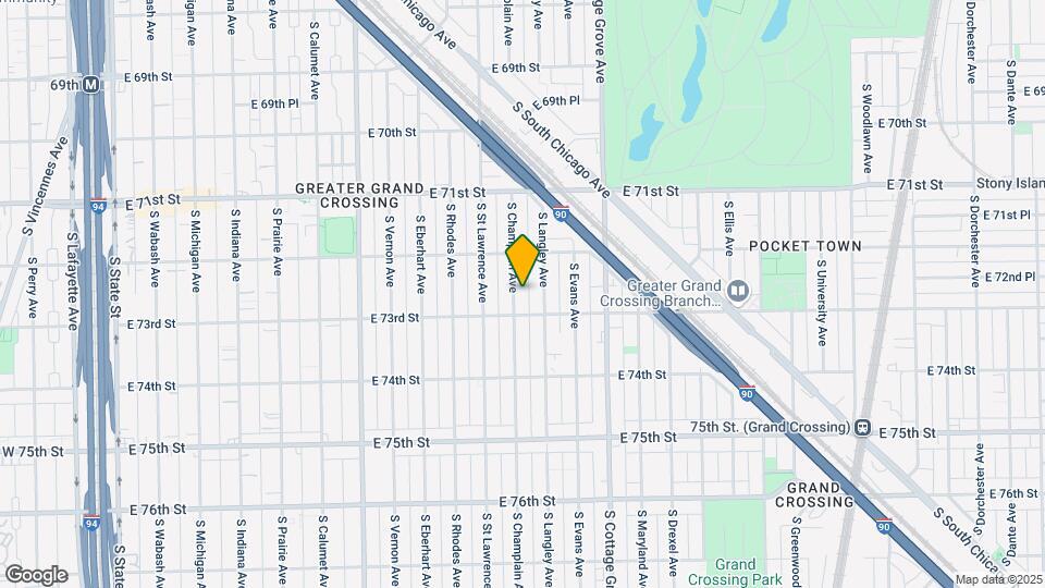7241 S Champlain Ave Map and Location Details