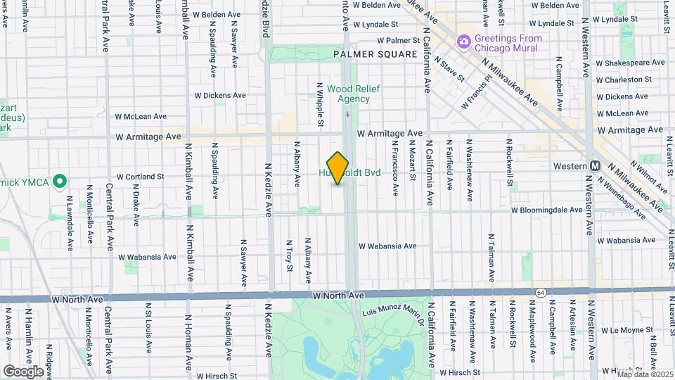 1840 N Humboldt Blvd, Unit 304 Map and Location Details