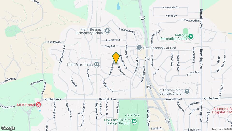 3423 Woods Dr Map and Location Details