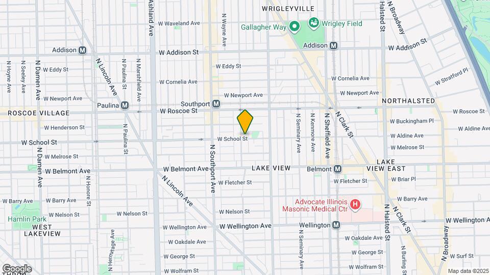 3301 N Lakewood Ave Map and Location Details