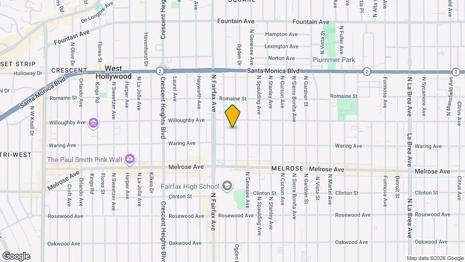 835 N Ogden Dr Map and Location Details