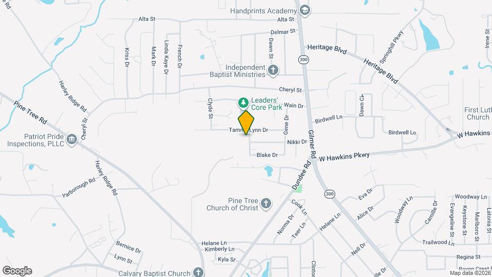 3411 Denson Dr Map and Location Details