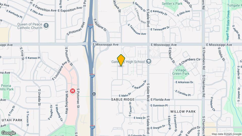 1269 S Blackhawk Way Map and Location Details