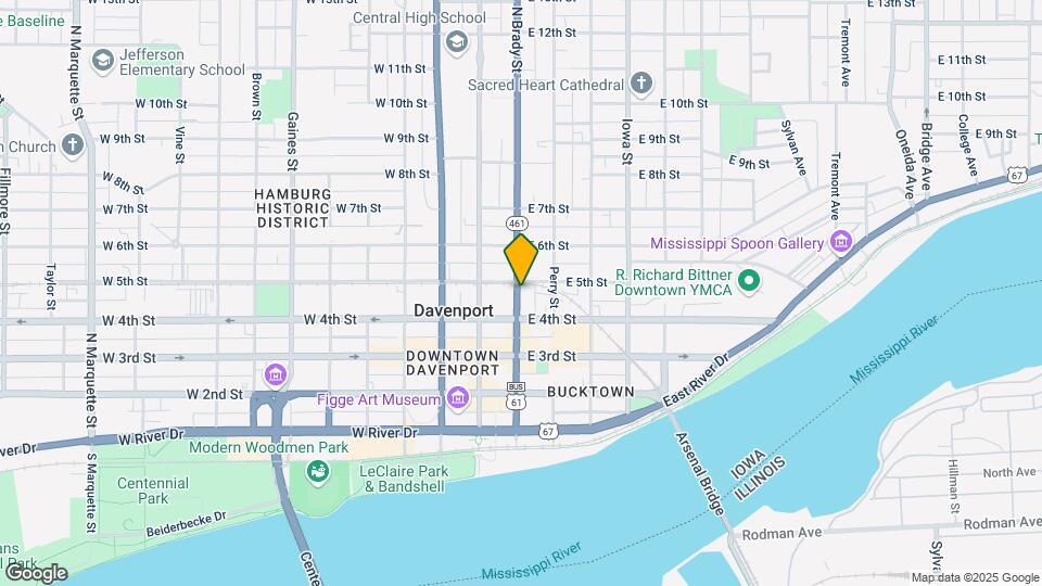 427 N Brady St Map and Location Details
