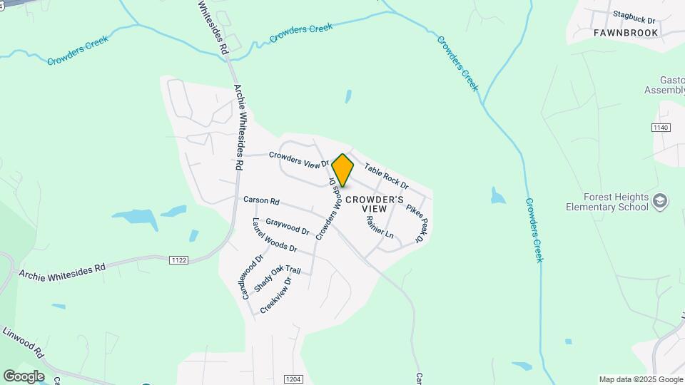 1124 Crowders Woods Dr Map and Location Details