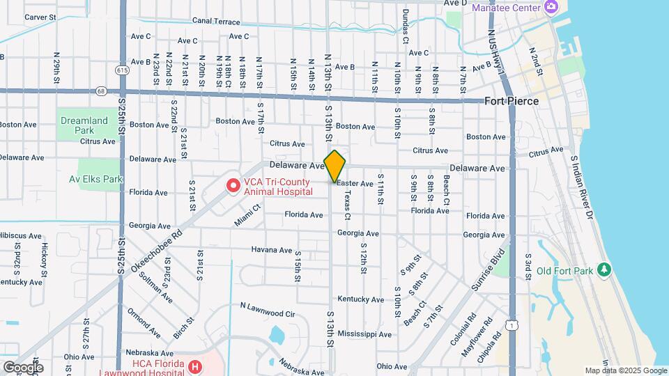 602 S 13th St Map and Location Details
